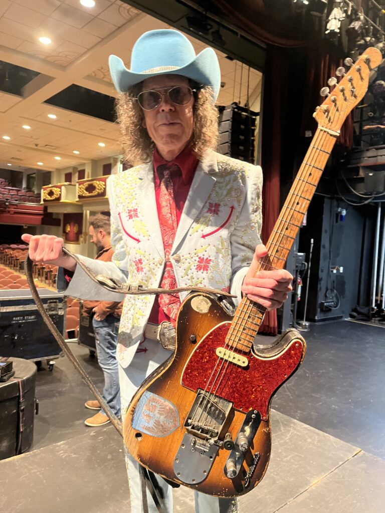 Schmitz hopes his innovation can let guitarists create novel sounds the way this Clarence White Tele did back in its day.